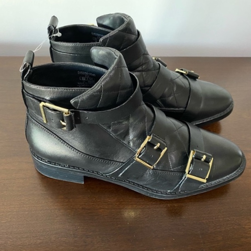 Zara quilted booties